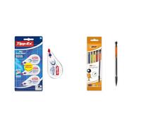Tipp-Ex Mini Pocket Mouse Rubans Correcteurs 6m x 5 mm, Parfait pour l'Ecole & Matic Original Porte-Mines 0,7 mm HB, Facile à utiliser, Pour l'Ecole, au bureau ou à la Maison - Couleurs