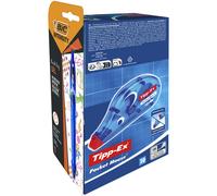 Tipp-Ex Pocket Mouse Roller de correction - 4,2 mm x 10 m - Pack de 10 rollers + 1 stylo Gel-ocity Quick Dry OFFERT