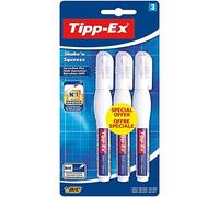 Tipp-Ex Shake'n Squeeze Stylos Correcteurs - 8 ml, Blister Format Spécial de 3