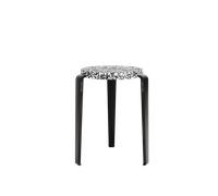TipToe LOU Tabouret Plastique Recyclé Noir/Noir Graphite