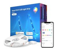 Meross Ruban à LED Connecté WiFi (2x5M), RGB Bande Lumineuse Intelligente Compatible avec HomeKit, Siri, Alexa et Google Home, Guirlande Lumineuse LED Multicolore avec Contrôle Vocale à Distance