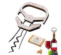 Tire-bouchon à deux pointes pour ouvrir des bouteilles de vin | Retrait manuel des bouchons en , décapsuleur classique à deux pointes | Pour serveurs, bars, maison, restaurants, hôtels