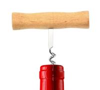 Tire-bouchon avec manche en bois, tire-bouchon en forme de T, manuel | Tire-bouchon mignon avec ouvre-bouteille classique en X, poignée en bois, nouveauté simple, tire-bouchon amusant
