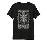 Tire-Bouchon Barman œnophile vitruvien Homme da Vinci vin T-Shirt Haut de Gamme