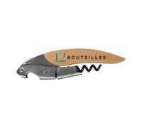 Tire bouchon bois Limonadier - Tire bouchon a levier personnalisé avec impression iroquoise [ Tir bouchon chef et sommelier ]
