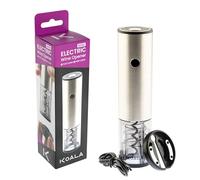Tire-bouchon électrique professionnel rechargeable USB avec batterie au lithium et corps métallique, compact et coupe-capsule, ouvre-bouteille automatique de vin pour cadeau ou cuisine