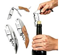 Tire-bouchon Gravé Personnalisé Ouvre-bouteille Multifonction，Argent