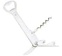 Tire-bouchon limonadier - 4 usages - chromé