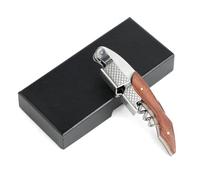 Tire bouchon limonadier professionnel - Ouvre bouteille avec coupe-capsule - Design écailles - Accessoire vin pour sommelier