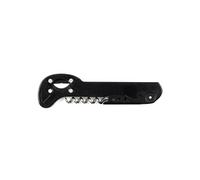 Tire-bouchon multifonction 3 en 1 en inox et plastique noir - -