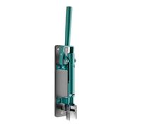 Tire-bouchon mural caviste Vert Emeraude avec support en bois gris foncé 110 LUX