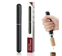 Tire-Bouchon Pompe à Air 2-en-1 avec Coupe-Capsule, Ouvre Bouteille à Pression d'air Portable Décapsuleur pour Sommelier,Maison,Restaurant,Fête,Cadeaux pour Amateurs de Vin