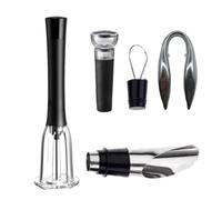 Tire-bouchon portable - Ouvre-bouteille de pompe à air portable Ensemble d'accessoires pour bouteille de vin, bec verseur avec coupe-feuilles, bouchon sous vide | Outil pratique pour les amateurs de