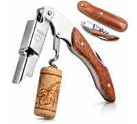 Tire-Bouchon Professionnel, En Acier Inoxydable Pour Service Du Vin, Limonadier Professionnel Multifonction Comme Ouvre Bouteille Et Tire-Bouchon Pour Usage Domestique Et Restauration