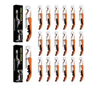 Tire-Bouchon Sommelier Professionnel Limonadier Serveur, Orange, 5pcs | Madehay Couteaux en Acier Inoxydable Avec DéCapsuleur et Coupe-Capsule