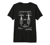 Tire-Bouchon Tire-Bouchon Ancien Vintage Verni T-Shirt Haut de Gamme