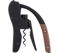 Tire-bouchon, tire-bouchon vertical compact, tire-bouchon avec manche en bois et coupe-capsule intégré, outil indispensable pour les serveurs et les barmans, idées cadeaux