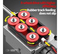 Tire-câbles électrique ZX-001 - Appareil d'insertion de fils, longueur 30 mètres - Moteur sans balais, batterie lithium - 40 m/min - Force de traction d'environ 65 kg - 110–240 V - 1 batterie