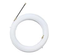 Tire Fils Electrique Aiguille Nylon avec Tête Flexible de Guidage, Oeuillet de Tirage Aide Tirage Câbles, Conduits Vides Ø4 mm, 30m