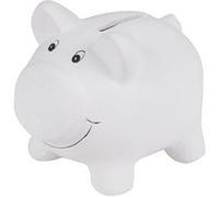 Tirelire à Peindre Cochon 12cm Blanc Blanc G