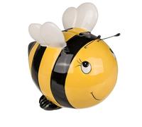 Tirelire abeille en céramique avec couvercle et clé. Tirelire originale petite pour enfants.