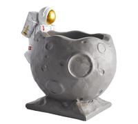 Tirelire astronaute et planète, cadeau idéal pour toutes les occasions, en résine, design unique, accessoire de table.