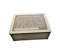 Tirelire Boîte à Monnaie Bois Caisse de Rangement avec Compteur Coffre de Rangement Enfants Adultes Boîte à Économies Bois Solide Modèle Décoratif Ada, B