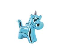 Tirelire céramique licorne chromé blanc