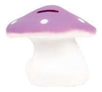 Tirelire Champignon - Lila Blanc G
