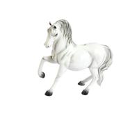 Tirelire Cheval en Résine Blanche, Figurine Créative pour Garçon et Filles