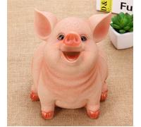 Tirelire cochon en forme de pièce de monnaie, en résine argentée - décoration de maison ou cadeau original pour enfants. Label