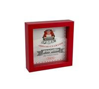 Tirelire décorative en Bois, Design Auto Aujourd'hui, mariés, Cadre Rouge, 16 x 16 cm, Cadeau pour Mariage