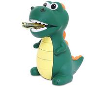 Tirelire Dinosaure pour Enfant, Grand Tirelire Billet Dinosaure pour Filles et Garçons en PVC sûr pour Décoration de Chambre (Vert)