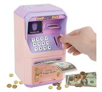 Tirelire électronique code accès - 1 pièce, Coffre-fort billets pièces, Distributeur son, Pour 3-12 ans - /Multicolore