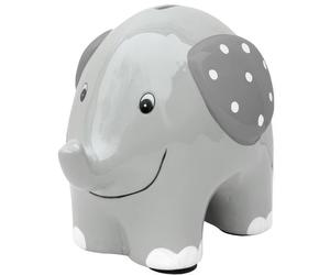 Tirelire Éléphant En Céramique Pour Enfant Gris TU