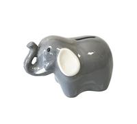 Tirelire éléphant gris en céramique 10 cm
