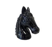 Tirelire en céramique cheval noir