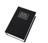 Tirelire en forme de livre, tirelire sécurisée. Idéale pour ranger l'argent de poche et les petits objets personnels, noire.