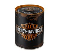 Nostalgic Art Tirelire Harley‑Davidson Genuine Logo Métal 10 x 13 x 10 cm
