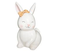 Tirelire Enfant Lapin 22cm Blanc