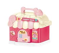 Tirelire Enfant Sécurisée Maison Rose