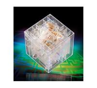 Infactory Tirelire Labyrinthe 3D Plexiglas Blanc Asymétrique