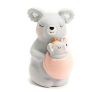Tirelire koala et son bébé - - Gris - Résine