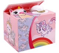 Tirelire licorne fille - 1 pièce, automatique, pour collecter pièces centimes - Convient pour enfants filles Étiquette