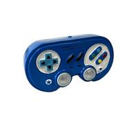 Tirelire manette de jeux vidéo en résine bleue 15 cm