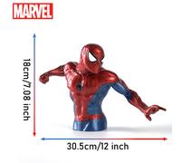 Tirelire Marvel Spider-Man Officielle 3D en PVC Étanche et Anti-Choc - Figurine Métallique Porte-Monnaie Décorative, Organisateur de Bureau, Objet de Collection, Idée Cadeau