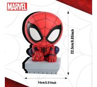 Tirelire Marvel Spider-Man Officielle En Pvc 3d ¿ Figurine Cartoon Étanche Et Anti-Choc, Fait Main, Objet De Collection Et Décoration De Bureau Ou Maison, Idée Cadeau