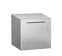Tirelire Metal sans Ouverture Tirelire en Acier Inoxydable Argent Tirelire Sûre Carrée Cube Boîte à Monnaie Tirelire Adulte, Ne Peut Sauver Que la Tire-Lire Qui ne Peut Pas être retirée, 5,9in