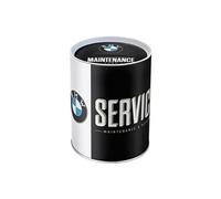 Nostalgic-Art Tirelire rétro, 1 l, Official License Product (OLP), BMW - Service - Idée de Cadeau pour Fans de BMW, boîte à Billets en métal, Tire-Lire en Fer-Blanc