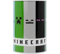 Tirelire Minecraft en métal - Boîte à monnaie pour enfants à ouvrir - Tirelire sur le thème du jeu pour économiser les pièces et les billets pour les joueurs - Taille : 15 cm